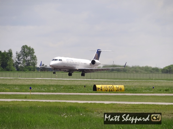 First plane lands June 5, 2014